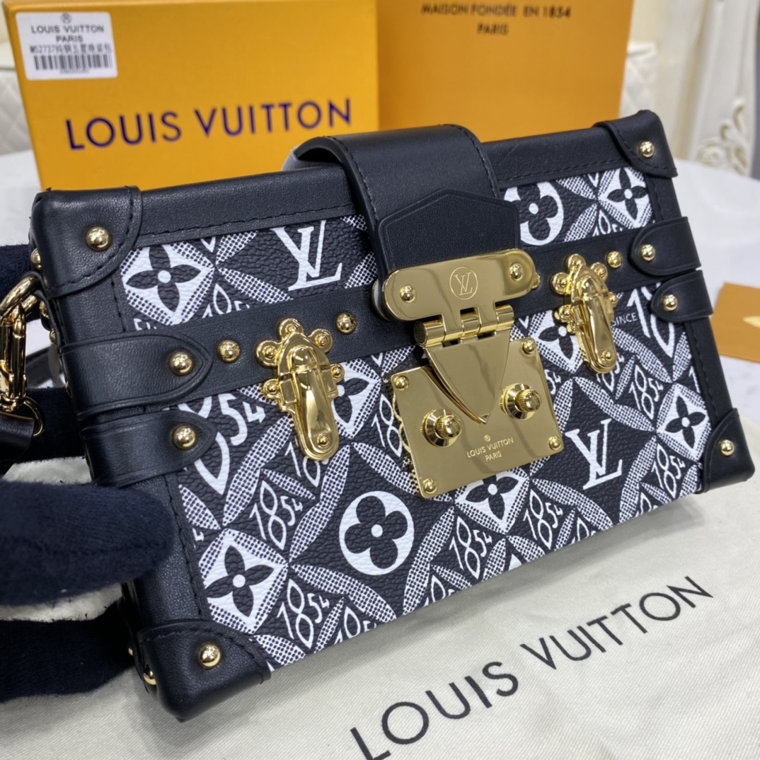 Louis Vuitton SINCE 1854 PETITE MALLE Handbag M57212 Grey